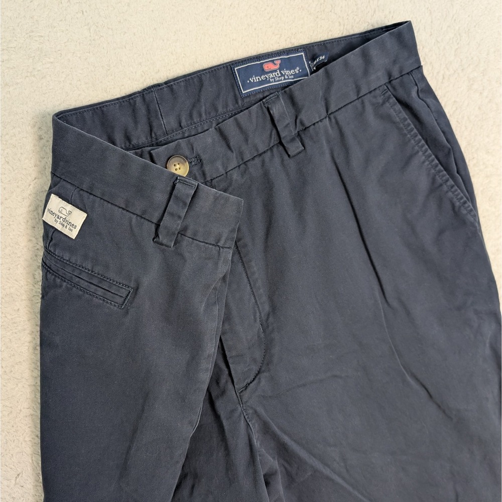 Vineyard Vines Breaker Pant Men's Size 38x34 Navy Blue Cotton Stretchy Blend